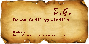 Dobos Gyöngyvirág névjegykártya